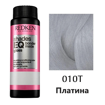 Краска-блеск без аммиака для тонирования и ухода - Redken Shades Eq Gloss Bonder Inside 010T - Платина